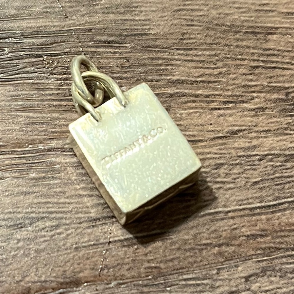 Tiffany & Co Sterling Silver Shopping Bag Charm
